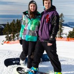 skiing and snowboarding at cypress mountain photograph