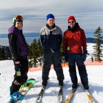 skiing and snowboarding at cypress mountain photograph