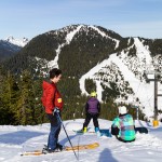 skiing and snowboarding at cypress mountain photograph